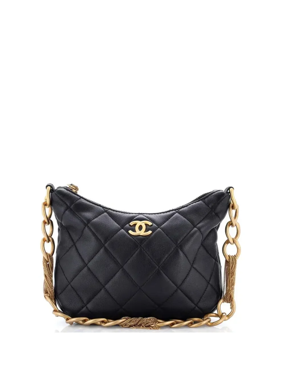 Chanel Cc Mixed Chain Link Zip Hobo #301820C49B
